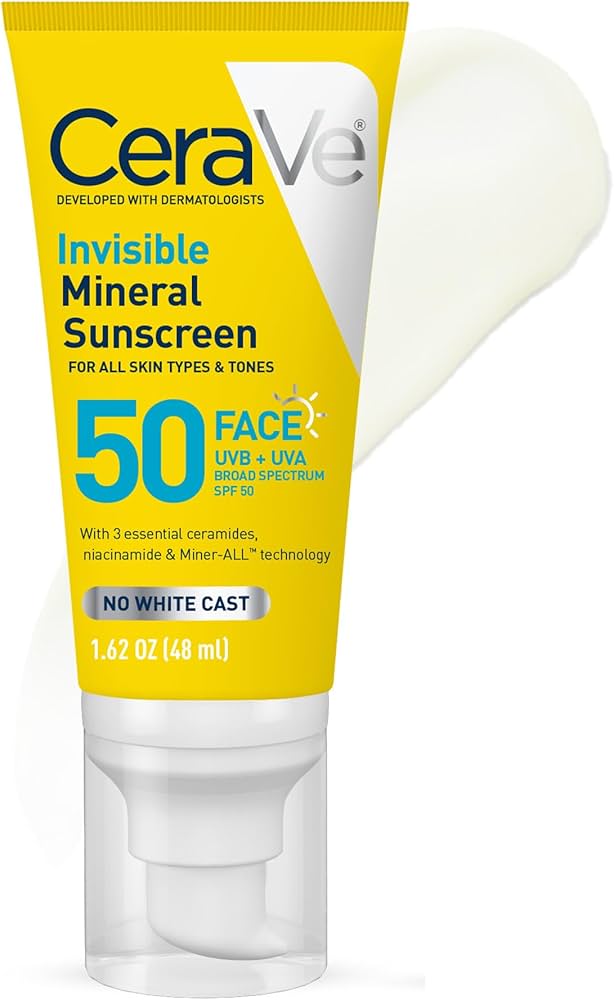 Mineral Sunscreen for Face SPF 50 - No White Cast