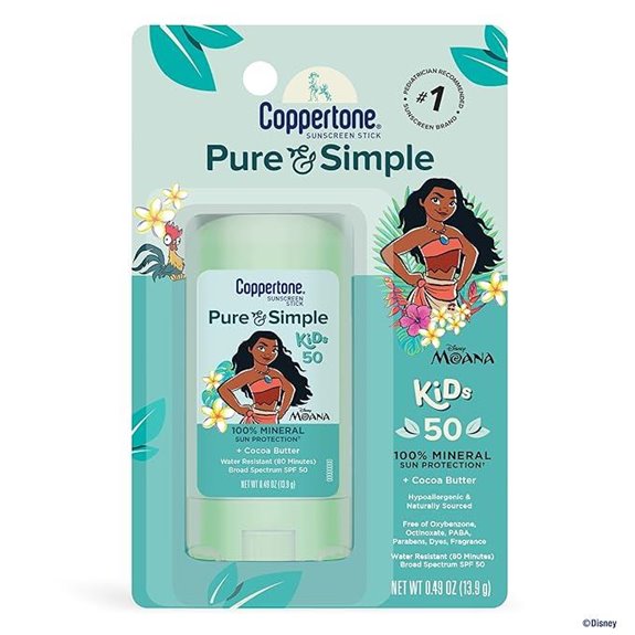 Coppertone Pure and Simple Kids Sunscreen Stick SPF 50