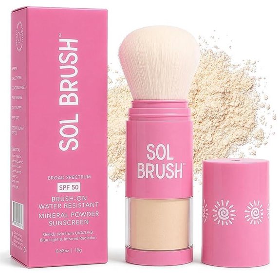 SPF 50 Mineral Sunscreen Powder with Brush Applicator