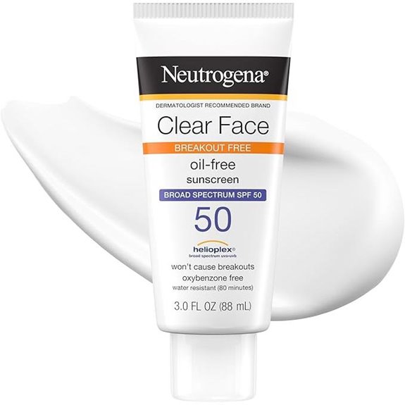 Neutrogena Clear Face Sunscreen SPF 50 (3 fl oz)