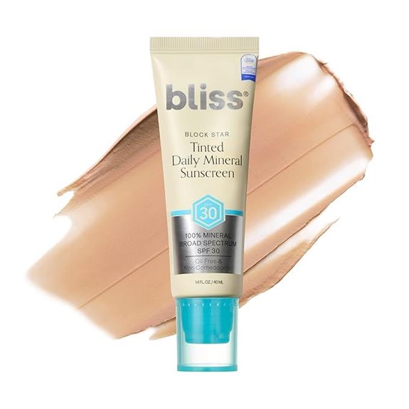 Bliss Block Star SPF 30 Tinted Mineral Sunscreen