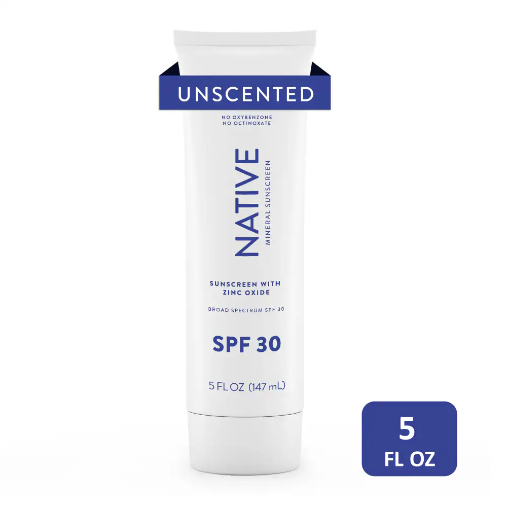 Native Unscented Mineral Sunscreen Lotion