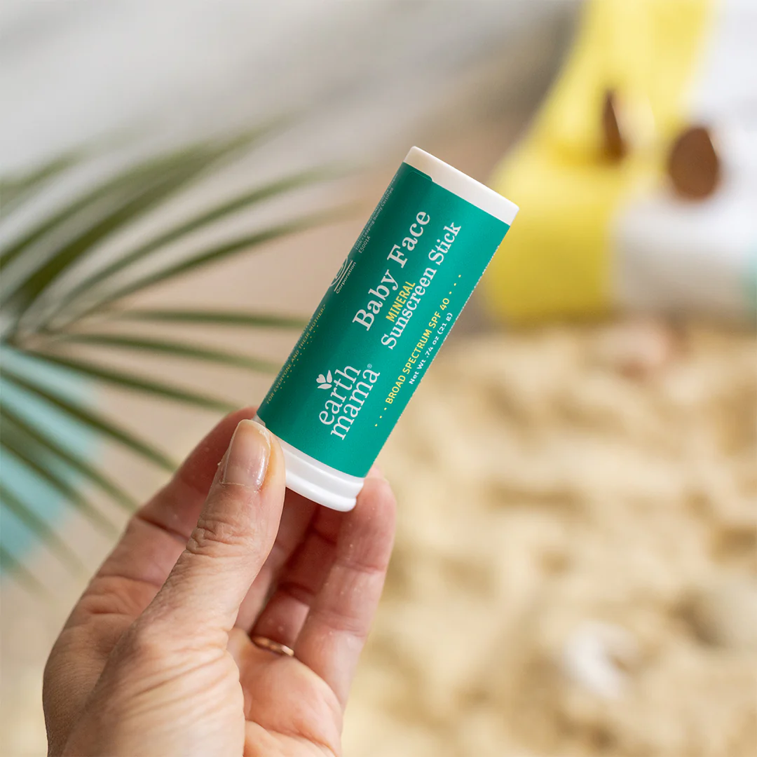 Earth Mama Baby Face Mineral Sunscreen Stick SPF 40