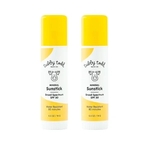 Tubby Todd Mineral Sunstick SPF 30 Sunscreen (2-Pack)