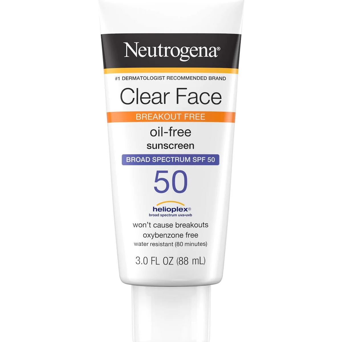 Neutrogena Clear Face Sunscreen SPF 50 (3 fl oz)
