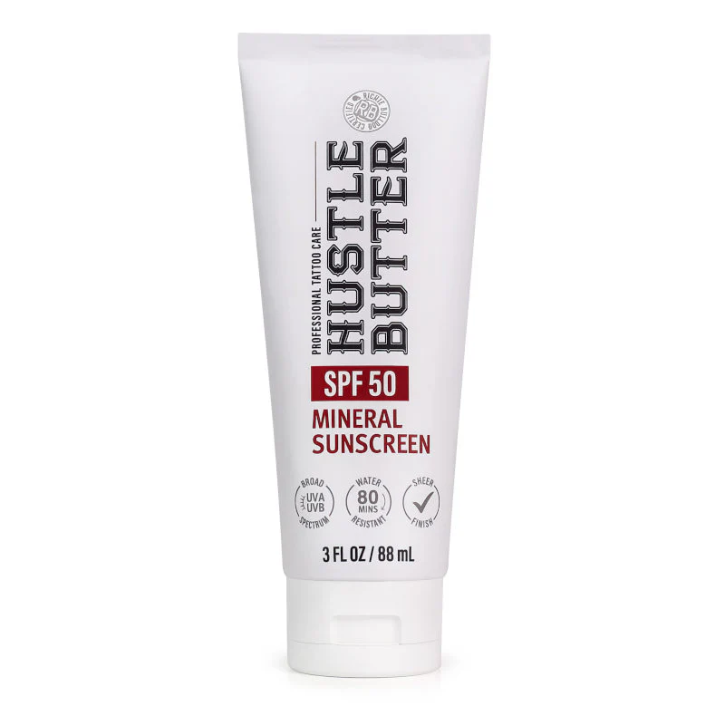 Hustle Butter Tattoo Aftercare Sunscreen Lotion SPF 50