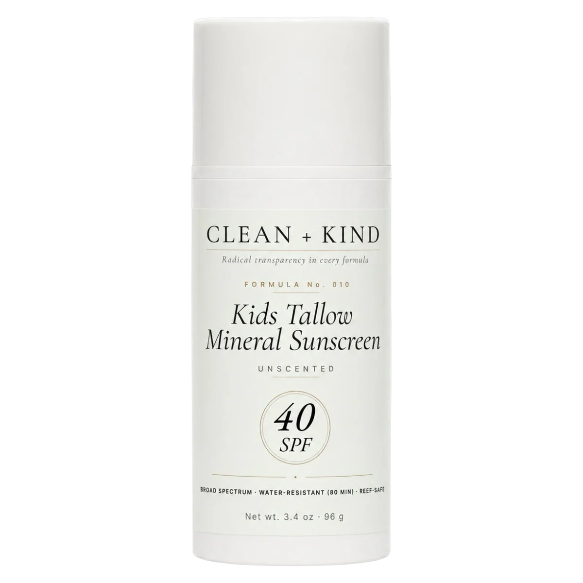 Kids Sunscreen Mineral SPF 40 for Sensitive Skin
