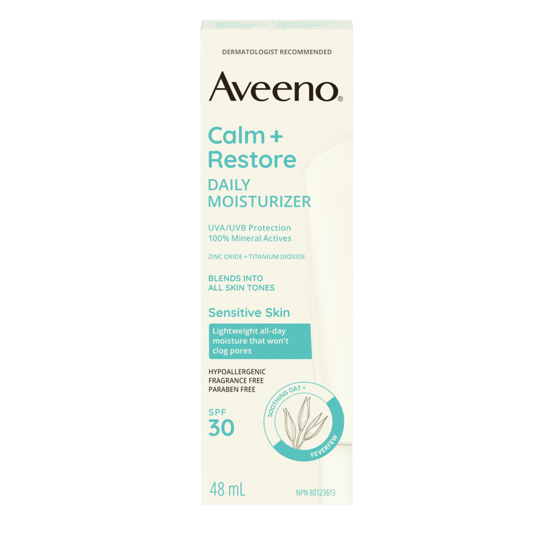 Aveeno Calm + Restore Daily Moisturizer Sunscreen SPF 30