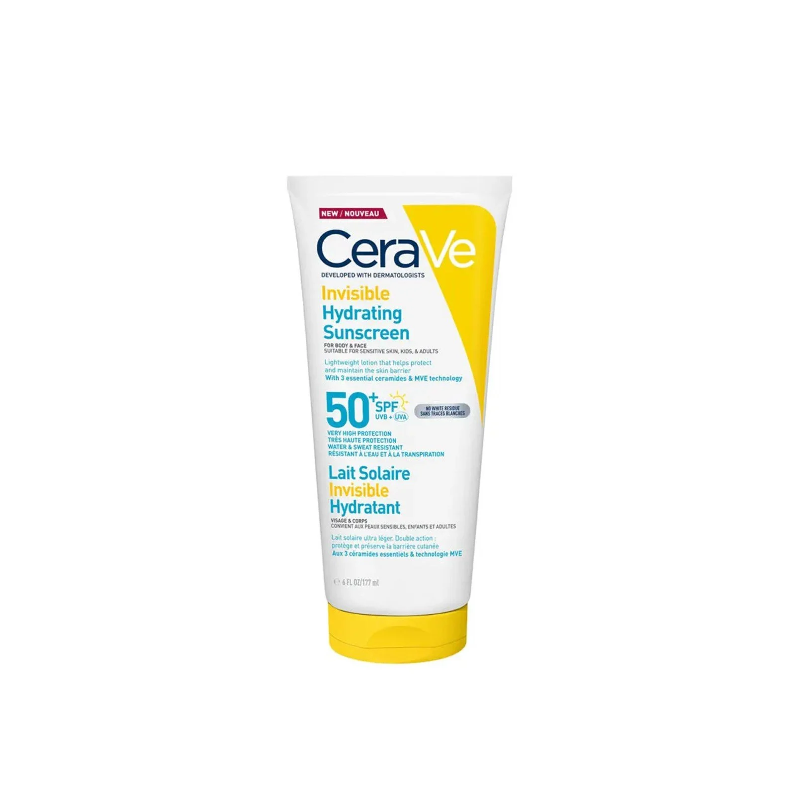 CeraVe Invisible Mineral Sunscreen SPF 50 Travel Size