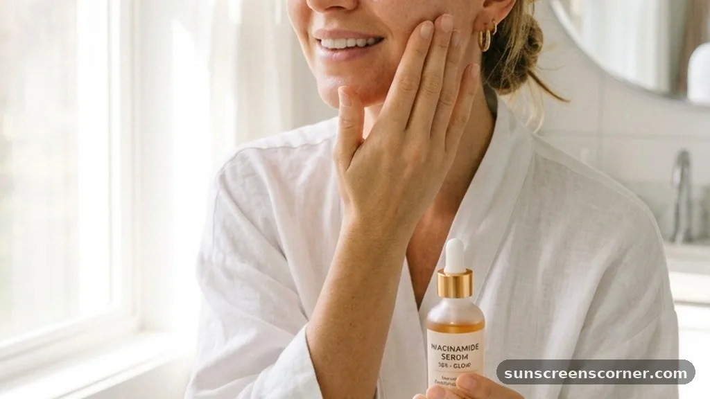 Applying During Your Morning Routine - when to use niacinamide serum