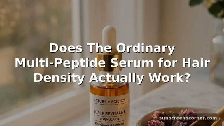 does the ordinary hair serum work