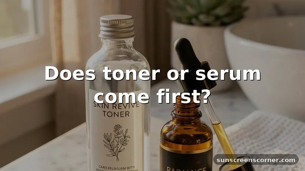 does toner or serum come first