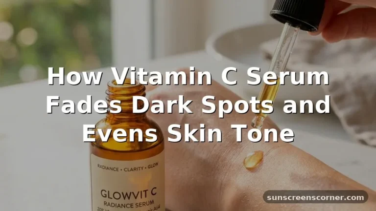 does vitamin c serum help with dark spots