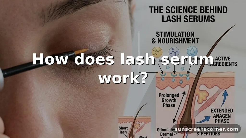 how does lash serum work