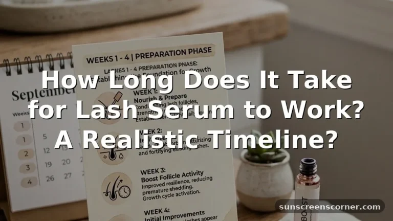 how long does it take for lash serum to work