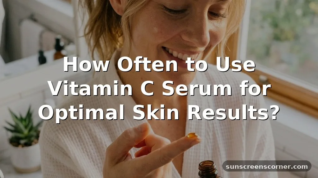 how often to use vitamin c serum