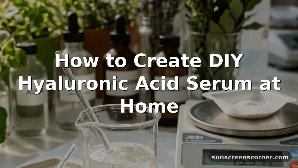 how to make hyaluronic acid serum