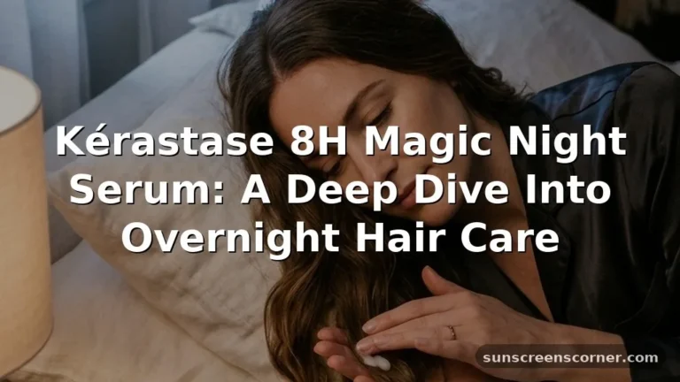 how to use kerastase 8h magic night serum