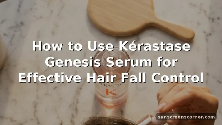 how to use kerastase genesis serum