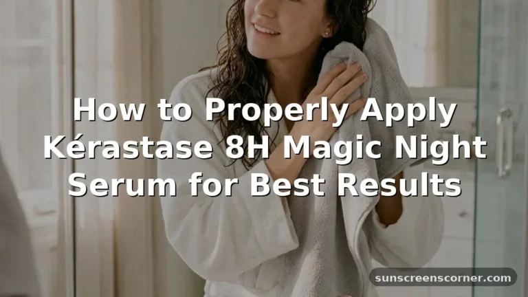 how to use kerastase night serum
