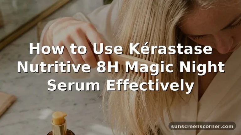 how to use kerastase overnight serum