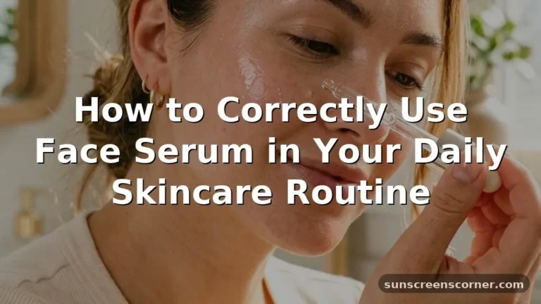 how to use serum