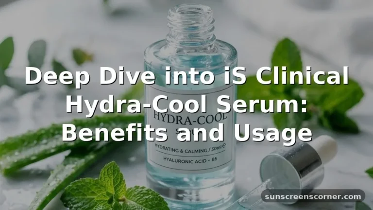 is clinical hydra cool serum