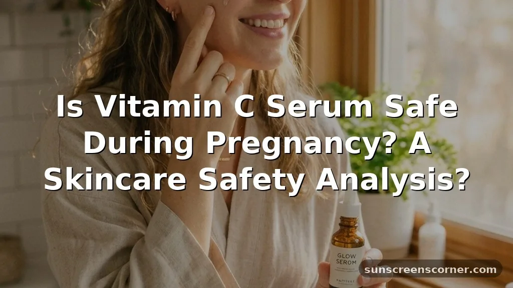 is vitamin c serum safe during pregnancy