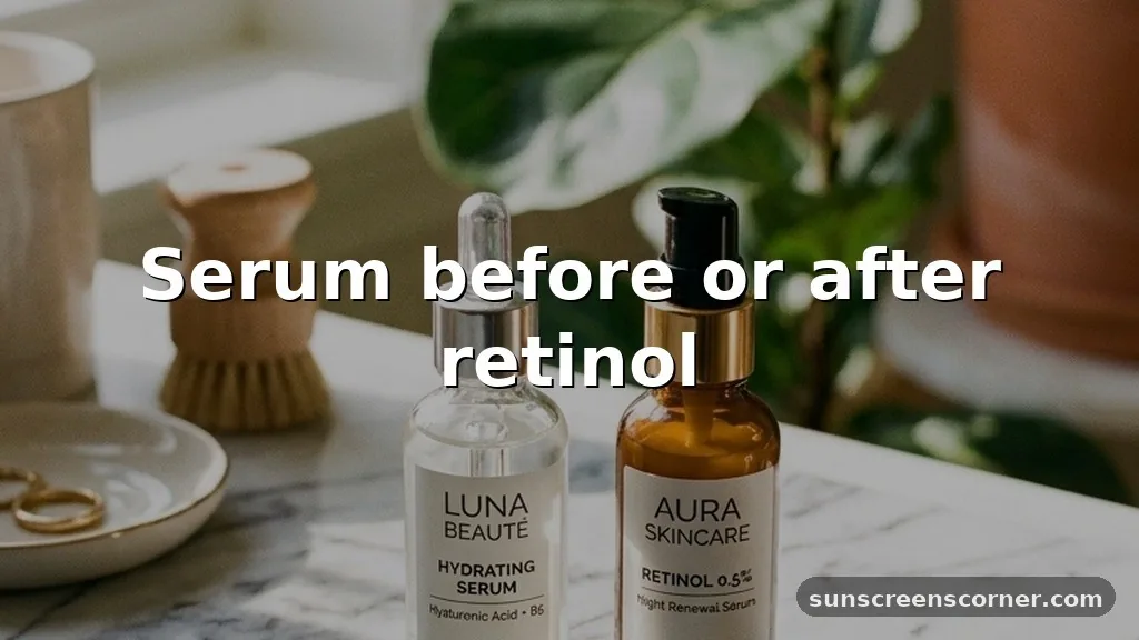 serum before or after retinol