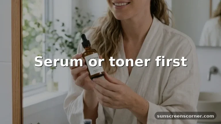 serum or toner first