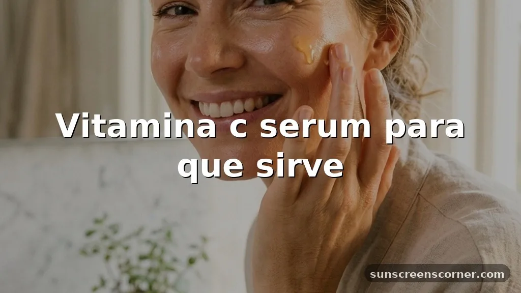 vitamina c serum para que sirve