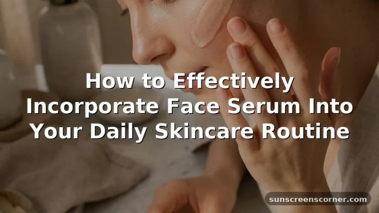 what does serum do for your face