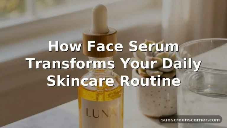 what is a face serum