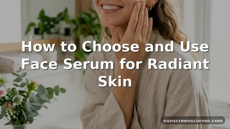 what is face serum