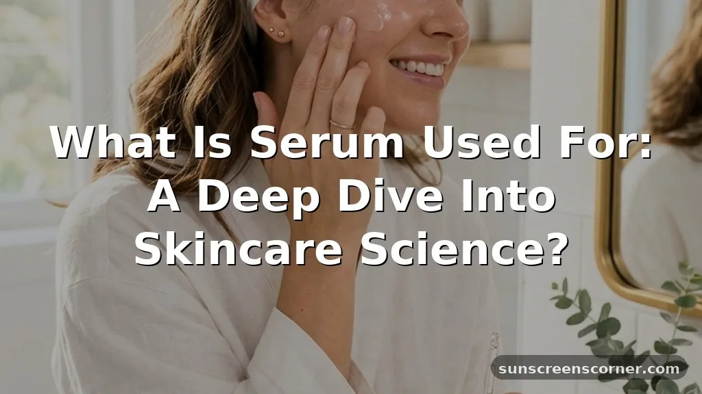 what is serum used for