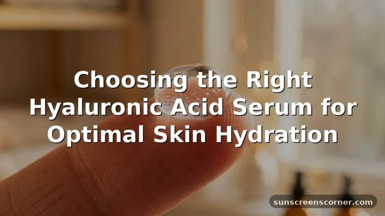 what is the best hyaluronic acid serum