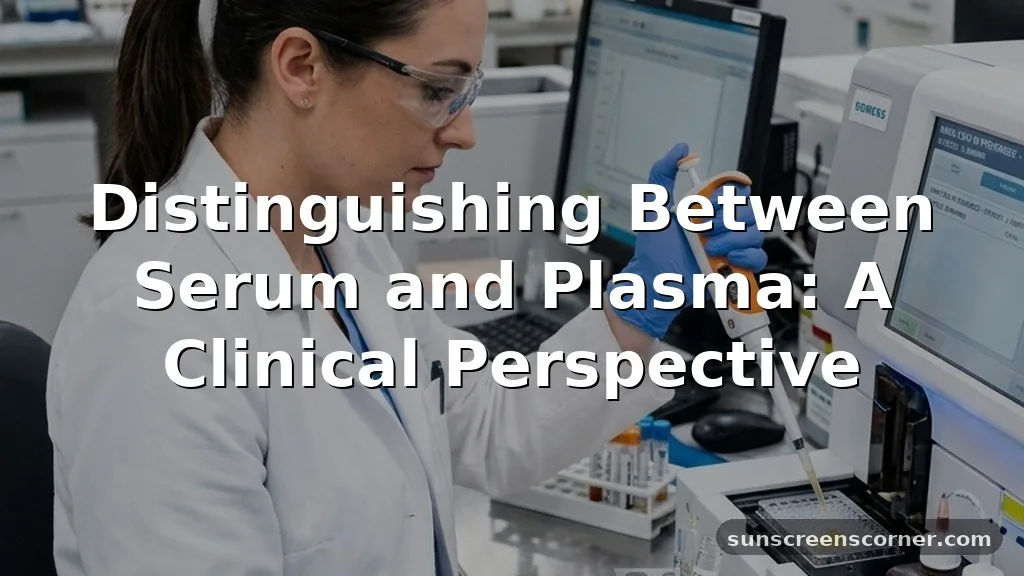 what is the difference between plasma and serum
