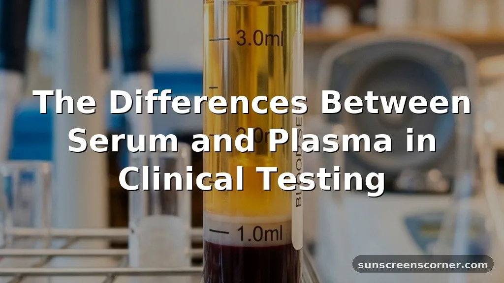 what is the difference between serum and plasma