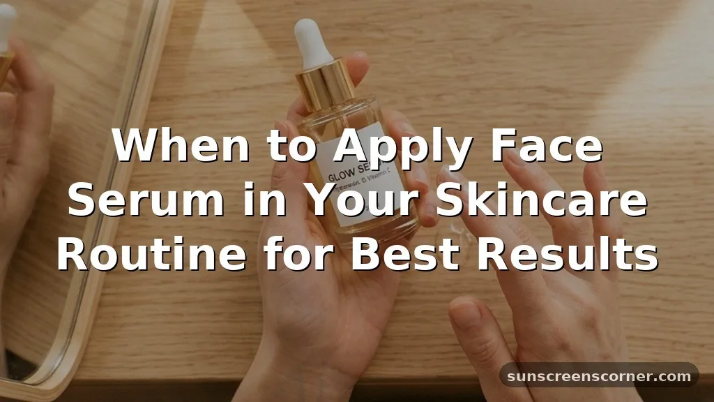 when to use serum